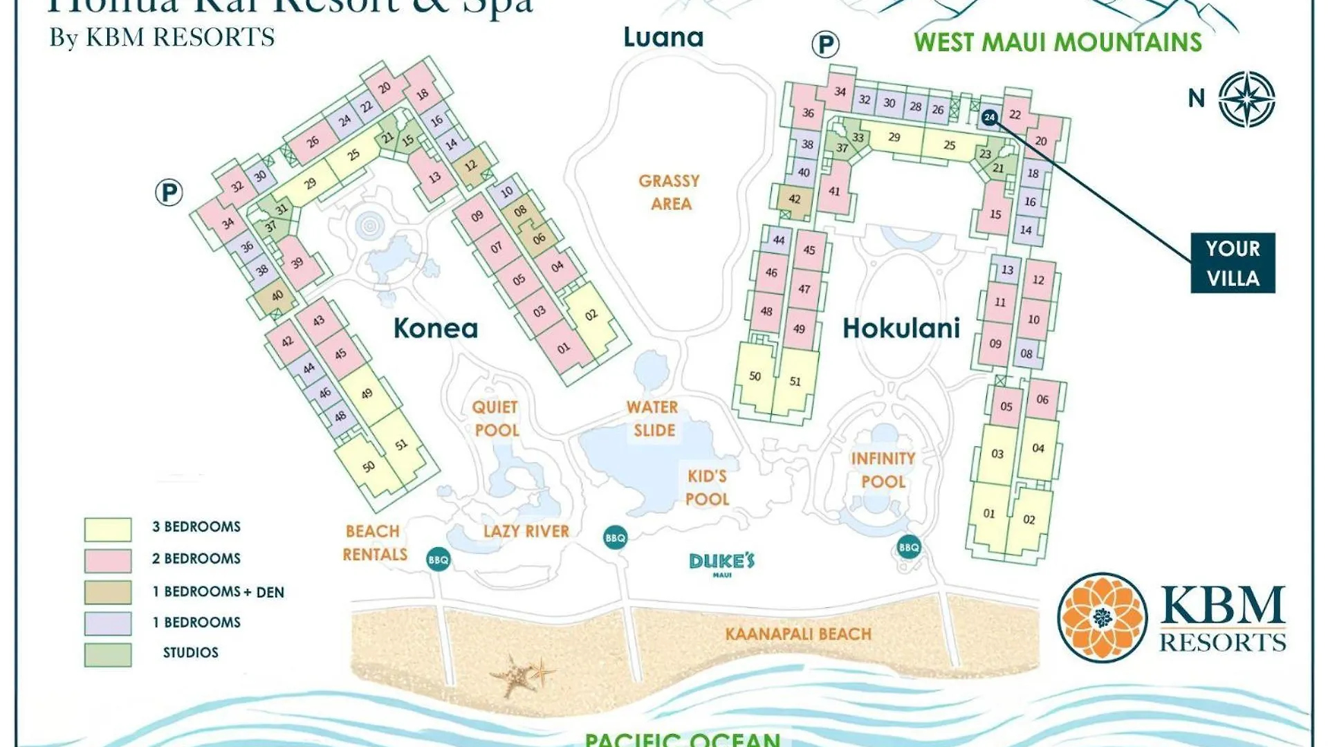 קנאפאלי Spacious 4-Bedroom Honua Kai Collection - Multi Unit Listing - Same Floor - Ocean Views - 2 Free Rental Cars Hkh-52429 דירה